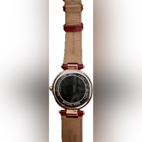Michael Kors Red & Gold Mini Parker Red Dial Ladies Watch MK6451 Stunning! - Picture 12 of 16